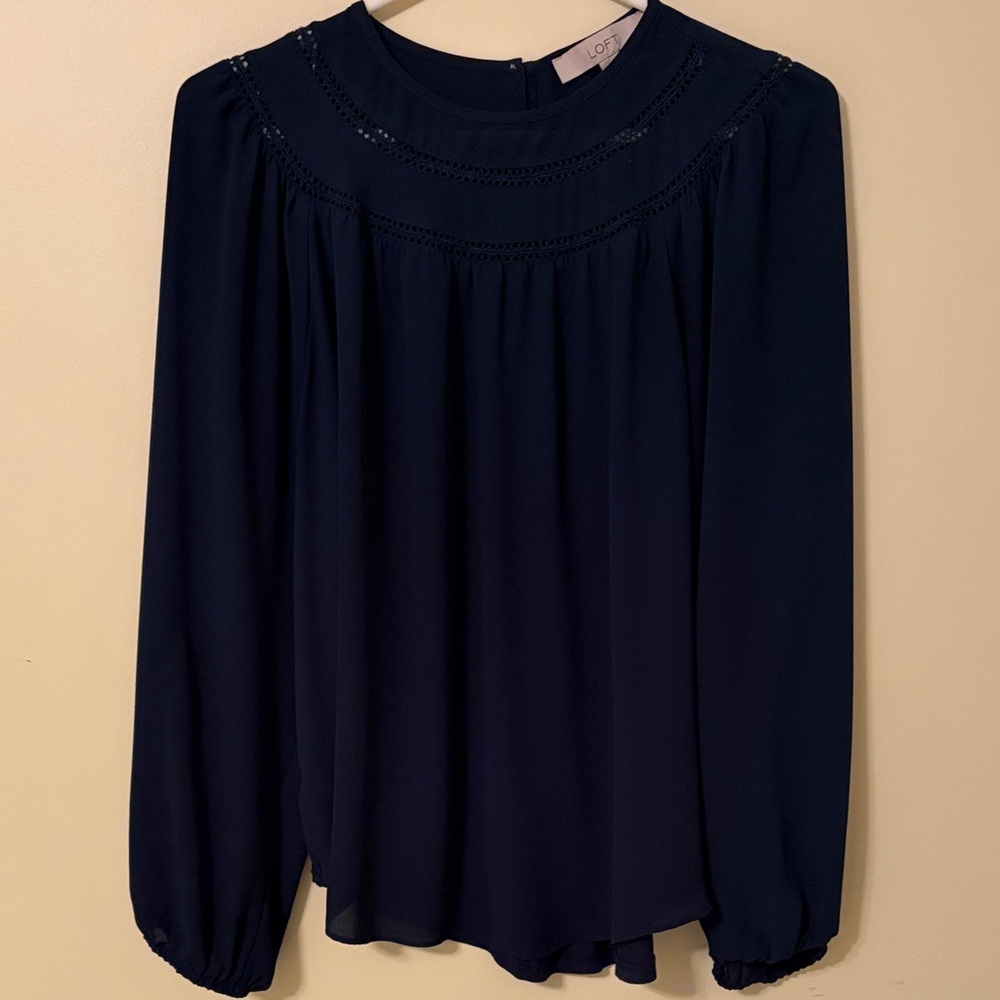 LOFT Midnight Blue Women's Blouse